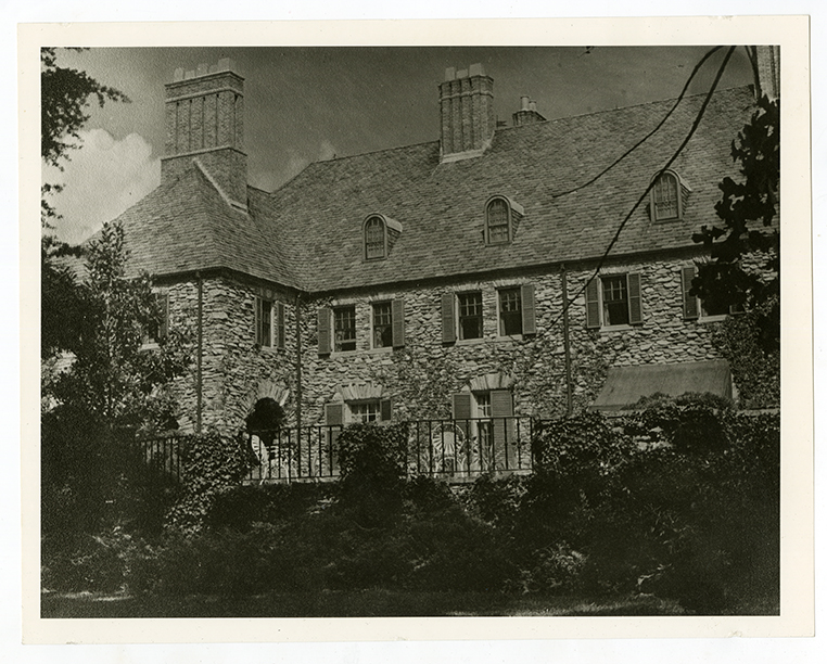 Facade of Graylyn Estate mansion