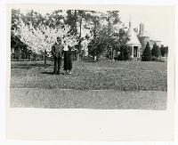Generated thumbnail: Bowman and Nathalie Gray posing in front of Graylyn Estate