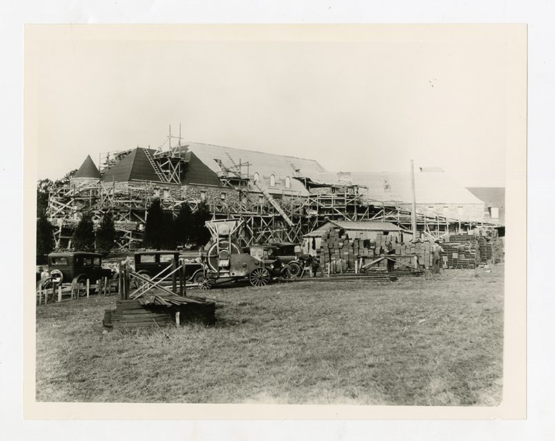 Construction of a Graylyn Estate mansion 01