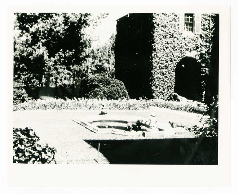 Courtyard fountain at Graylyn Estate