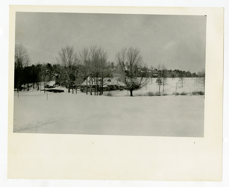 Snow-covered landscape at Graylyn Estate 01