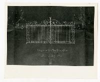 Generated thumbnail: Blueprint for main entrance gates of Graylyn Estate