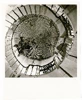 Generated thumbnail: Spiral staircase and chandelier inside tower at Graylyn Estate