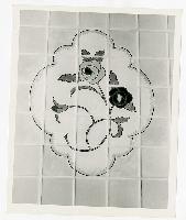 Generated thumbnail: Tile plaque in flower room