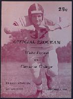Generated thumbnail: Homecoming 1944 football program [Wake Forest vs Clemson College]