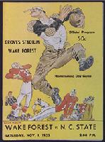 Generated thumbnail: Homecoming 1952 football program [Wake Forest vs University of N.C. State]