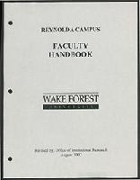 Generated thumbnail: WFU Reynolda Campus Faculty Handbook Revised August 2002