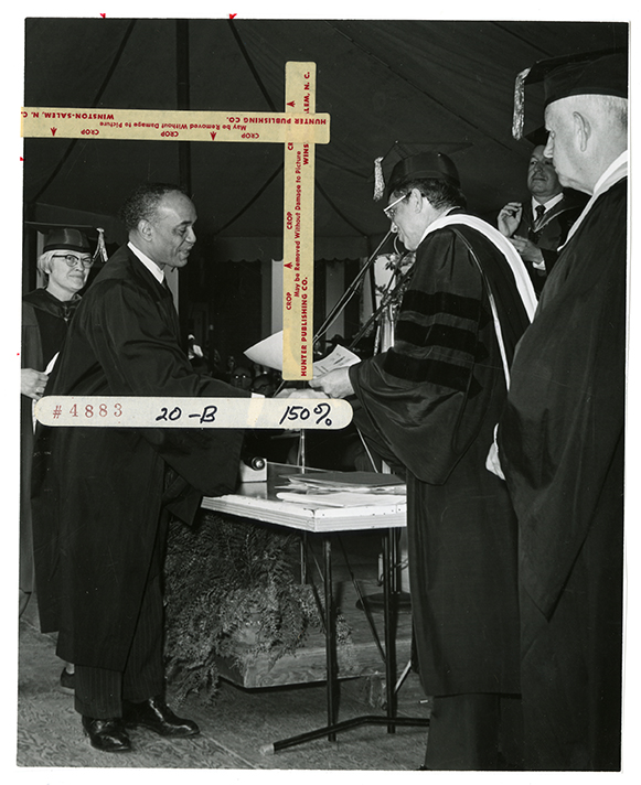 Board of Trustees at commencement - Ralph Elison