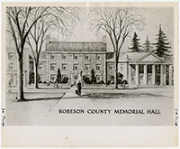 Generated thumbnail: Robeson County Memorial Hall Sketch
