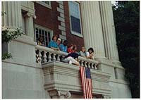Generated thumbnail: Atlanta Olympics torch relay in front of library