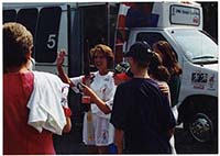 Generated thumbnail: Atlanta Olympics torch relay in front of library