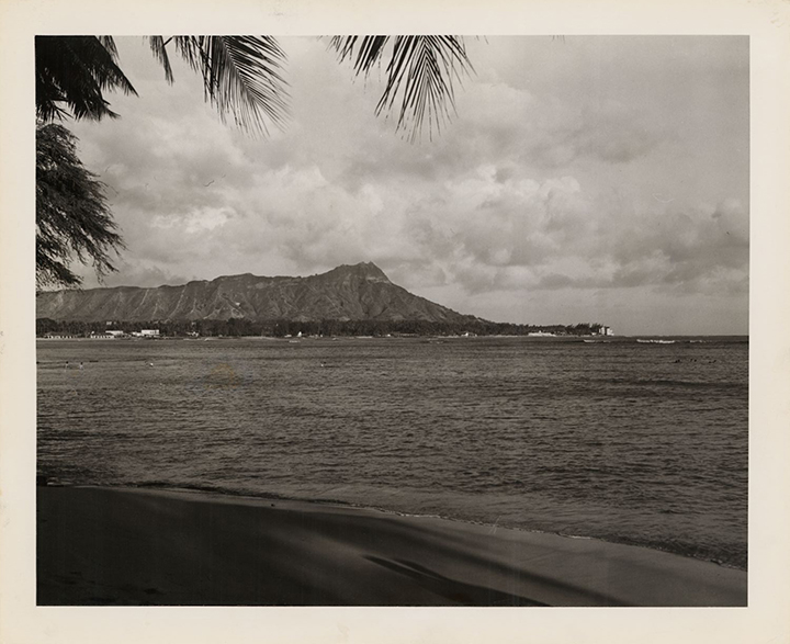 View of Diamond Head taken from Waikiki beach