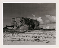 Generated thumbnail: Gun emplacement or fortification on a beach probably on a pacific island.