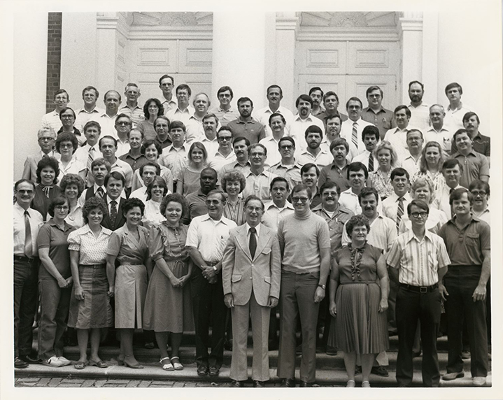 SEBTS Class photo on the steps of Binkley Chapel with Dr James Blackmore