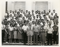 Generated thumbnail: SEBTS Class photo on the steps of Binkley Chapel with Dr. James Blackmore
