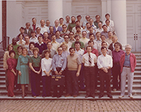 Generated thumbnail: Group portrait of SEBTS Associate Class of 1982-83 on steps of the chapel