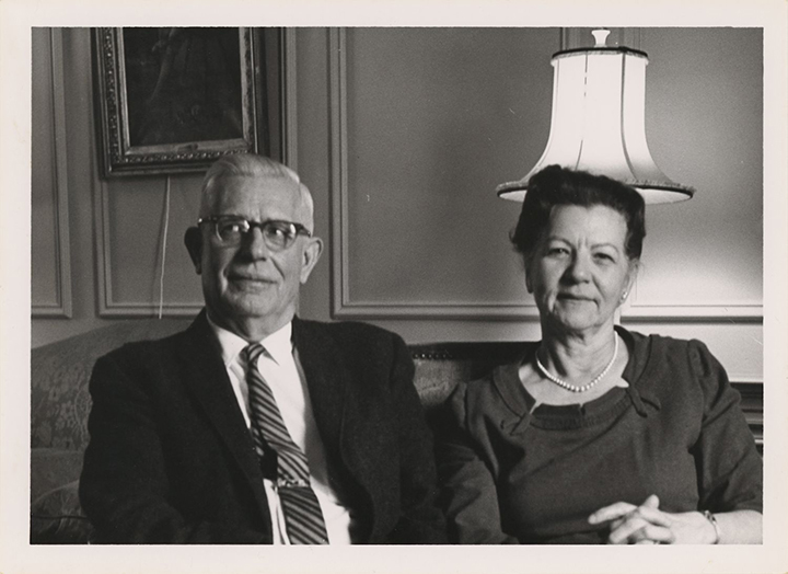 Dr and Mrs James Mackie seated
