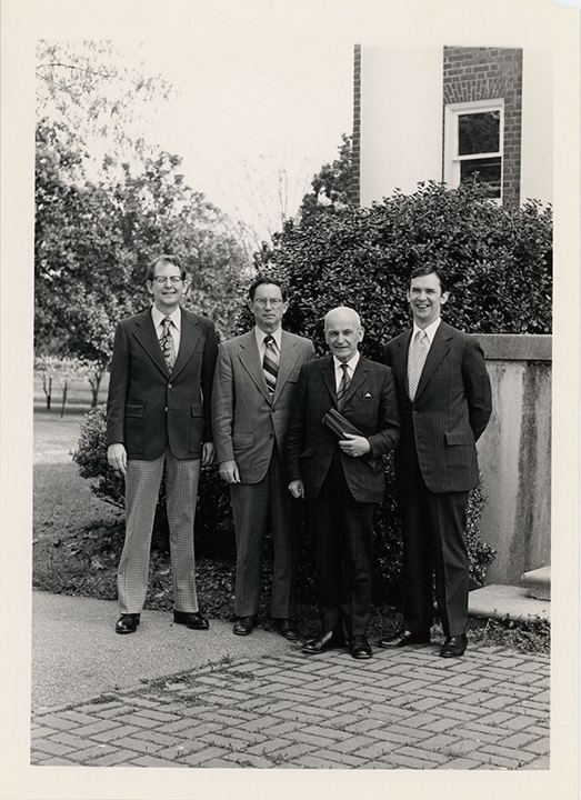 Dr Eugene McLeod, Dr Blackmore, an unidentified man and Dr John Durham