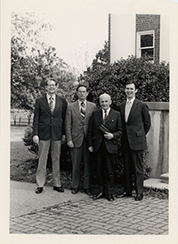 Generated thumbnail: Dr. Eugene McLeod, Dr. Blackmore, an unidentified man and Dr. John Durham.