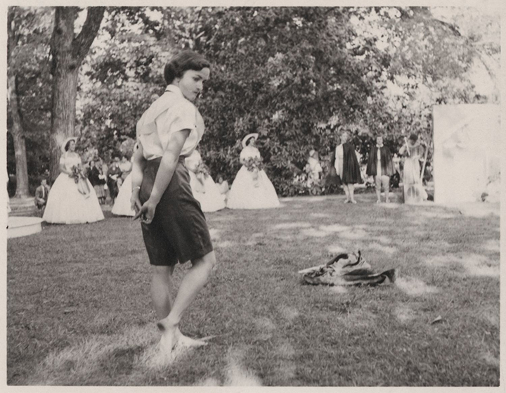 Dot Brooks dancing as a male character