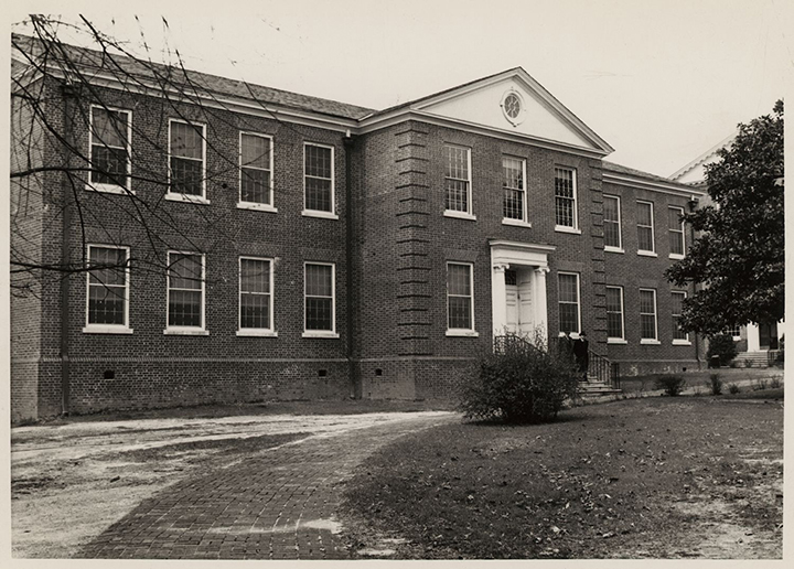 Wide view of the "new" Music and Religion Building