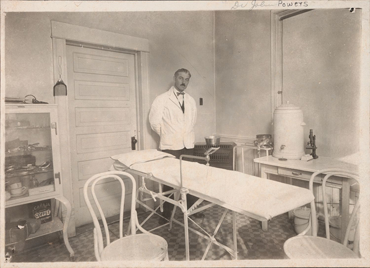 Mounted photo or Dr John Bruce Powers