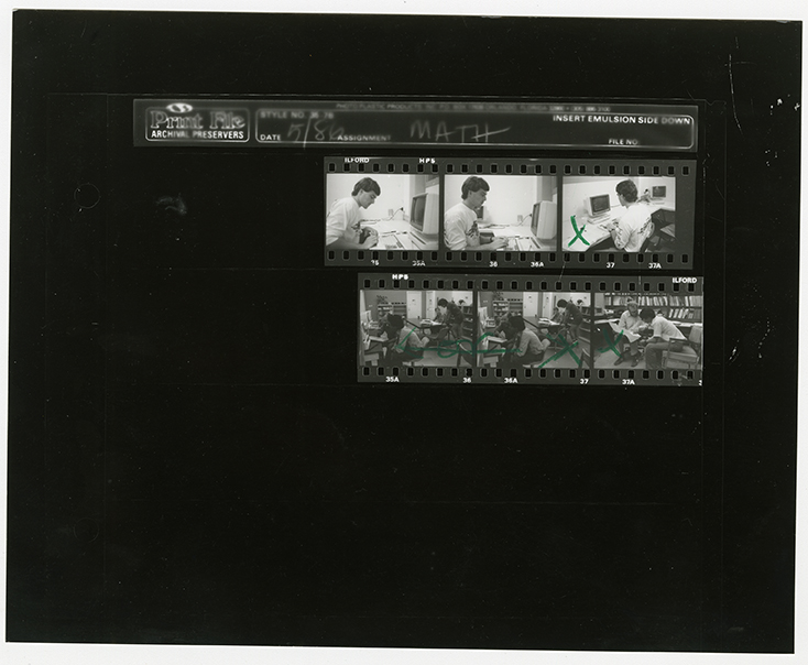 Faculty and students, prints and negatives